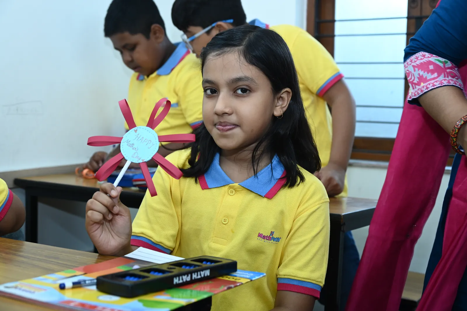 MathPath student celebrating learning
